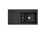 Villeroy und Boch Subway 60 Einbauspüle 671201S5 rechts, mit Ablaufgarnitur, 1000 x 510 mm Handbetätigung, ebony CeramicPlus