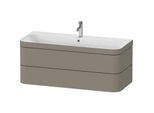 Duravit Happy D.2 Plus Möbelwaschtisch-Unterschrank HP4639O92920000 117,5x49cm, 2 Schubkästen, 1 Hahnloch, steingrau seidenmatt