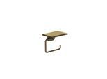 Kludi VELA S Toilettenpapierhalter 25971N1 mit Ablage Brushed Bronze