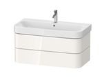 Duravit Happy D.2 Plus Waschtisch-Unterschrank HP4388022220000 97,5 x 49 cm, weiß hochglanz, 2 Schubkästen