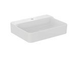 Ideal Standard Conca Waschtisch T382301 mit Hahnloch, ohne Überlauf, geschliffen, 600 x 450 x 145 mm, weiß