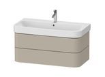 Duravit Happy D.2 Plus Waschtisch-Unterschrank HP4388060600000 97,5 x 49 cm, taupe seidenmatt, 2 Schubkästen