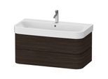 Duravit Happy D.2 Plus Waschtisch-Unterschrank HP4388069690000 97,5 x 49 cm, nussbaum gebürstet, 2 Schubkästen