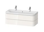 Duravit Happy D.2 Plus Möbelwaschtisch HP4379O22220000 117,5x49cm, 2 Schubkästen, weiß hochglanz