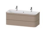 Duravit Happy D.2 Plus Möbelwaschtisch-Unterschrank HP4640O75750000 117,5x49cm, mit 1 Hahnloch, 2 Schubkästen, leinen