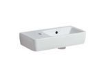 Geberit Waschtisch Renova Compact 276350000 weiss, 50x25cm, Ablagefläche und Hahnloch links