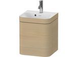 Duravit Happy D.2 Plus Möbelwaschtisch-Unterschrank HP4634O71710000 40x36cm, 1 Tür, Anschlag rechts, mit Hahnloch, mediterrane Eiche