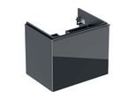 Geberit Acanto Waschtischunterschrank 500610161 64x53,5x47,6 cm, Glas schwarz - schwarz matt