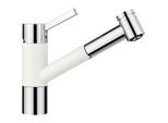Blanco Tivo-s Küchenarmatur 517613 ausziehbar, SILGRANIT-Look silgranitweiß/chrom