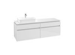 Villeroy & Boch Legato Waschtischunterschrank B76400DH 160x55x50cm, Glossy White