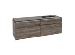 Villeroy und Boch Legato Waschtischunterschrank B76600RK 160x55x50cm, Waschtisch rechts, Stone Oak