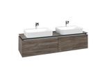 Villeroy und Boch Legato Waschtischunterschrank B76700RK 160x38x50cm, für 2 Waschtische, Stone Oak