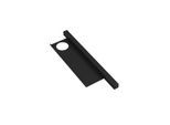 Hewi Waschtischprofil 950.13.0004SC 408mm, mit Ablage 360x102mm, dunkelgrau perlglimmer tiefmatt, Loch links