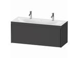 Duravit XViu Waschtisch-Unterschrank XV4613OB249C 120x48cm, 1 Auszug, schwarz matt, Rahmen C, graphit matt