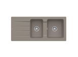 Villeroy & Boch Architectura Einbauspüle 338002TR mit Ablaufgarnitur und Exzenterbetätigung, Timber