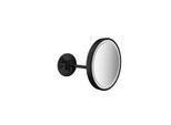 Emco Pure LED-Rasier-/Kosmetikspiegel 109413308 Ø 203 mm, rund, Vergrößerung 3-fach, Direktanschluss, schwarz