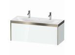 Duravit XViu Waschtisch-Unterschrank XV4613OB185P 120x48cm, 1 Auszug, champagner matt, Rahmen P, weiß hochglanz