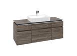 Villeroy und Boch Legato Waschtischunterschrank B76000RK 140x55x50cm, Waschtisch mittig, Stone Oak