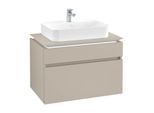 Villeroy & Boch Legato Waschtischunterschrank B754L0VK 80x55x50cm, mit LED-Beleuchtung, Soft Grey