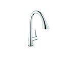 Grohe Zedra Spültischmischer 30219002 chrom, herausziehbare Brause, elektronisch, Batterie-Stromversorgung