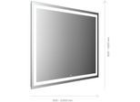 Emco Mi 230 LED-Lichtspiegel 105110006000100 1100 x 600 mm, mit umlaufendem Lichtausschnitt