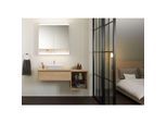 Geberit One Spiegelschrank 505834001 105 x 90 x 15 cm, Aluminium eloxiert, mit Nische und ComfortLight, 2 Türen