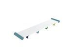 Hewi Ablage 800.03.40355 mit Haken, 4 Plätze, aquablau