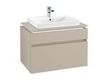 Villeroy & Boch Legato Waschtischunterschrank B679L0VK 80x55x50cm, mit LED-Beleuchtung, Soft Grey