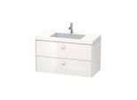 Duravit Brioso c-bonded Waschtisch mit Unterbau BR4607N2222, 100x48cm, Weiß Hochglanz, ohne Hahnl.