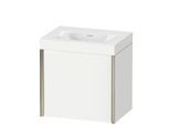 Duravit XViu Waschtisch-Unterschrank XV4630NB118C 45x33,3cm, 1 Tür, links, ohne Hahnloch, champagner matt, Rahmen C, weiß matt