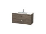 Duravit Brioso c-bonded Waschtischunterschrankset BR4608N1051 120 x 48 cm, chrom/Pine Terra, ohne Hahnloch