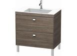 Duravit Brioso c-bonded Waschtisch mit Unterbau BR4701O1051, 80x48, Pine Terra/Chrom, 1 Hahnloch