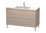 Duravit Brioso c-bonded Waschtisch mit Unterbau BR4703O1031, 120x48, Pine Silver/Chrom, 1 Hahnloch