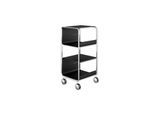 Hewi Beistellwagen 950.74.00060JK Gestell chrom, Ablage schwarz tiefmatt