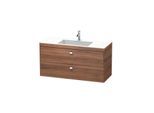 Duravit Brioso c-bonded Waschtisch mit Unterbau BR4608N1079 120x48, Nussbaum Natur/Chrom, o. Hahnl