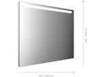 Emco Mi 210 LED-Lichtspiegel 103140008000100 1400 x 800 mm, mit horizontalem Lichtausschnitt oben 35mm