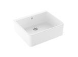 Villeroy und Boch Spülstein Einzelbecken 636001RW Ablaufgarnitur mit Handbetätigung, Stone White