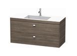 Duravit Brioso c-bonded Waschtisch mit Unterbau BR4608O1051, 120x48cm, Pine Terra/Chrom, 1 Hanloch