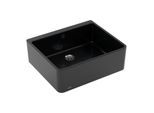 Villeroy und Boch Spülstein Einzelbecken 636001S5 Ablaufgarnitur mit Handbetätigung, Ebony