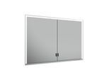 Keuco Royal Lumos Spiegelschrank 14318172301 Wandeinbau, silber-eloxiert, verdecktes Ablagefach, 1050 x 735 x 165 mm