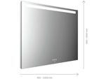 Emco Mi 210+ LED-Lichtspiegel 103130006000300 1300 x 600 mm, mit horizontalem Lichtausschnitt oben 35mm