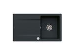 Villeroy und Boch Flächenbündige Spüle 33352FS5 mit Ablaufgarnitur und Exzenterbetätigung, Ebony