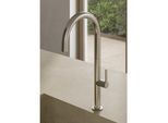 Kludi AUREA Küchenarmatur 55803N575 seitliche Bedienung, Stainless Brushed Nickel