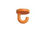 Hewi 477 Unterkopf-Haken 477.90B01524 50 mm, matt, orange