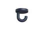 Hewi 477 Unterkopf-Haken 477.90B01550 50 mm, matt, stahlblau