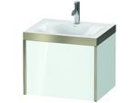 Duravit XViu Waschtisch-Unterschrank XV4609OB185P 60x48cm, 1 Auszug, 1 Hahnloch, champagner matt, Rahmen P, weiß hochglanz