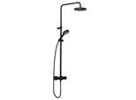 Kludi DIVE S 3S Thermostat-Dual-Shower-System 6807939-00 mit Handbrause, mattschwarz