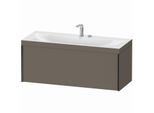 Duravit XViu Waschtisch-Unterschrank XV4612EB290C 120x48cm, 1 Auszug, 2 Hahnlöcher, schwarz matt, Rahmen C, flannel grey seidenmatt