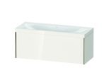 Duravit XViu Waschtisch-Unterschrank XV4612NB122C 120x48cm, 1 Auszug, ohne Hahnloch, champagner matt, Rahmen C, weiß hochglanz