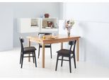 Esstisch HAMMEL FURNITURE "Basic Dinex, ausziehbar, mit Einlegeplatten - Furnier/Massivholz", rot (kirsche), B:140cm H:76cm T:90cm, Tischplatte: Furnier gebeizt und lackiert;Gestell: Massivholz, Tische, Esstisch, Furnier / Massivholz, in zwei Breiten, stabiler dänische Design Tisch